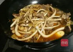 Illustration of how to make tea tree mushroom, ginger duck 8