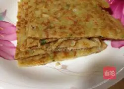 Illustration of how to make vegetable pancakes 9