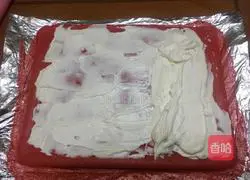 Red velvet cream cake roll recipe 17