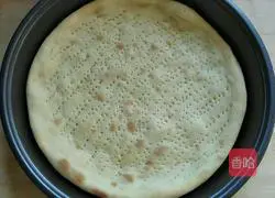 Illustration of how to make ham and cheese pizza 6