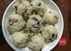 Illustration of how to make steamed radish balls 10