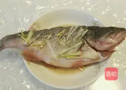 Illustration of how to make steamed seabass 3