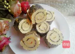Black sesame cake roll recipe 11