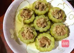 Illustration of how to make bitter melon 10