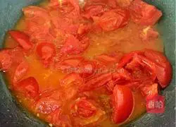 Illustration of how to make tomato, cabbage and tofu 2