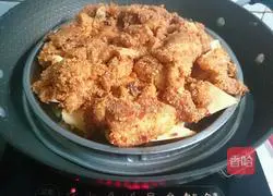 Illustration of how to make steamed pork with sweet potato flour 6