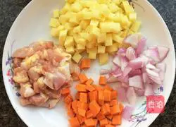 Illustration of how to make curry chicken 1