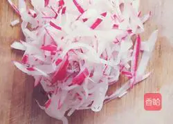 Crispy radish Illustration of how to make pills 5