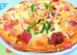 Illustration of how to make sausage and shrimp pizza 16