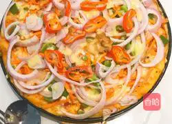 Chicken Breast Pizza (Oven Version) Recipe Illustration 13