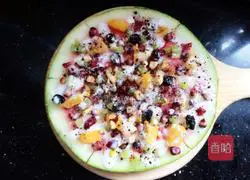 Watermelon pizza Illustration of practice 12