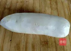 Illustration of how to make white radish kimchi 1