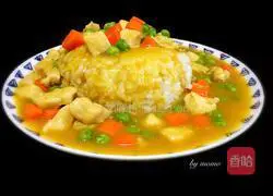 Indian Curry Chicken Rice Recipe Illustration 7