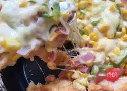 Ham and vegetable pizza, (bread machine dough) recipe 14