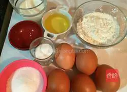 Chiffon cake Illustration of how to do it 1