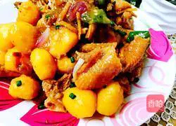 Illustration of how to make large plate chicken 13