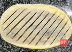 Illustration of how to make bean paste bagels 2