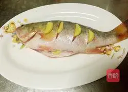 Illustration of how to make steamed seabass with lemon flavor 2