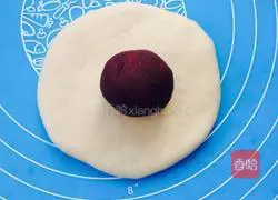 Illustration of making whole wheat bean paste bread rolls 8