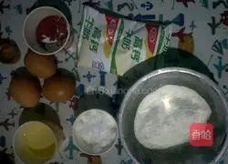 Illustration of how to make striped cake 1