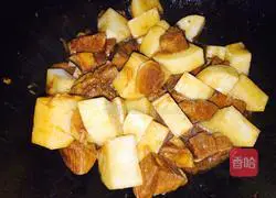 Illustration of how to cook mutton with radish 13