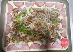 Black pepper beef fillet pizza recipe 4