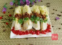 Illustration of how to make spicy vermicelli and baby cabbage 9