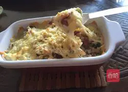 Bacon cheese baked rice Illustration of how to do it 8