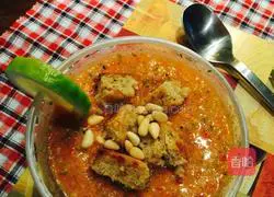 Spanish vegetable cold soup Illustration of how to do it 8