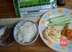 Illustration of how to make tuna sushi 2