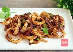 Illustration of how to make satay fresh squid 9