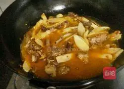 Illustration of how to make tea tree mushroom, ginger duck 7