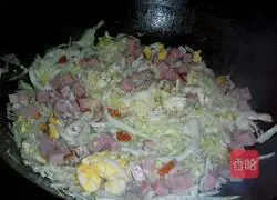 Illustration of how to make ham spaghetti 7