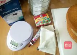 Illustration of how to make Doraemon birthday cake 2