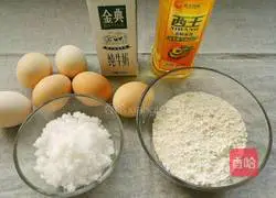 Illustration of how to make eight-inch hollow chiffon cake 1