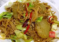 Hometown-style snacks - fried rice noodles and black egg eggs, illustration 6