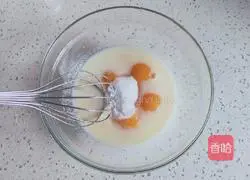 Illustration of how to make two-color cake rolls 4