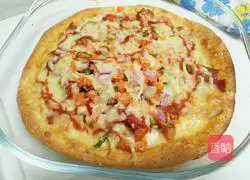 Illustration of how to make bacon chicken pizza 10
