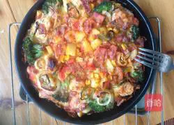 Illustration of how to make shrimp and bacon pizza 7