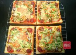 Toast pizza (microwave version) recipe 10