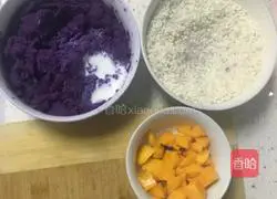 Illustration of how to make purple sweet potato pearl balls 2