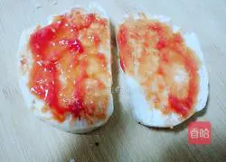 Illustration of how to make steamed bun pizza 4