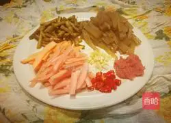 Illustration of how to make konjac kimchi 2