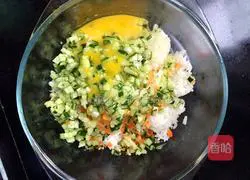 Rice vegetable pancake recipe 2