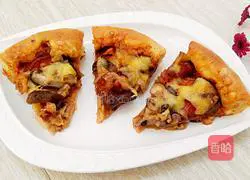 Recipe for Mushroom, Red Sausage and Bacon Pizza (9 inches) 19