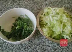 Vegetable pork liver Illustration of how to make porridge 8