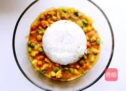 Illustration of how to make cute curry rice 12