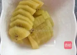 Fruit Creative Dish#Mango Pizza Recipe Illustration 5