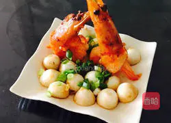 Illustration of how to make red wine drunk shrimp 10