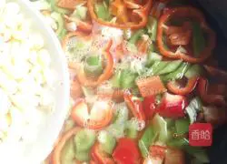 Illustration of spicy grilled pizza 4